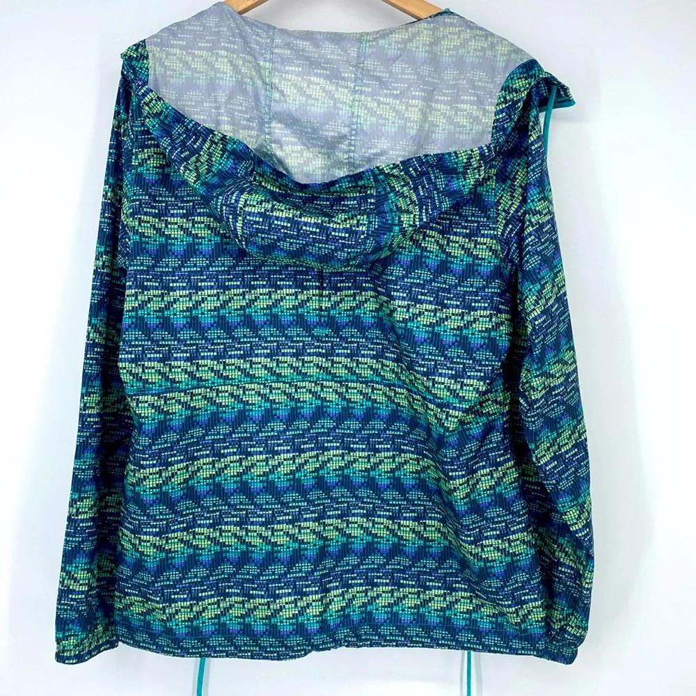 Columbia Women’s Geometric Pattern Long Sleeve Windbreaker Jacket‎ Medium